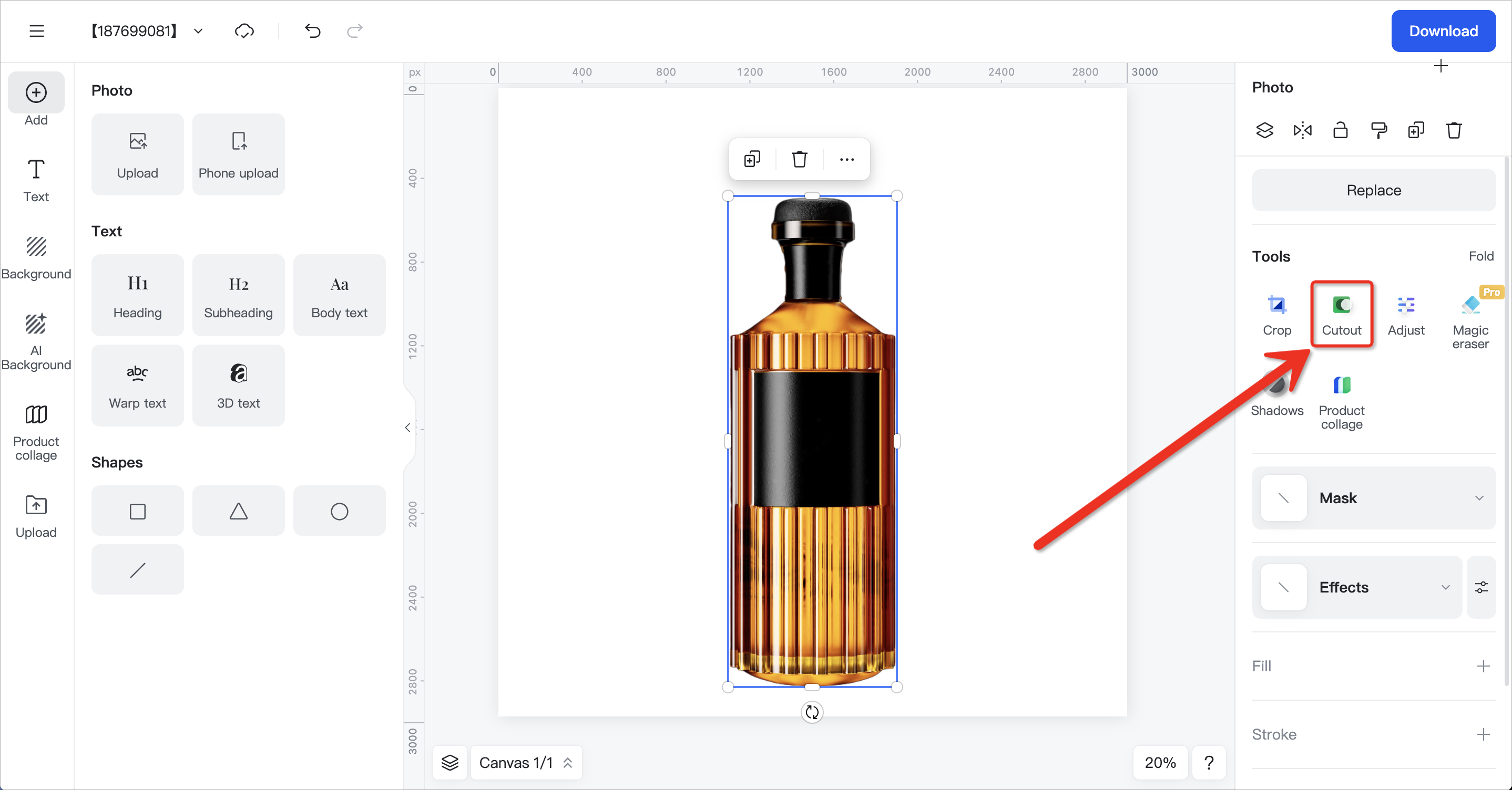 Adjust the Generated Image of Products