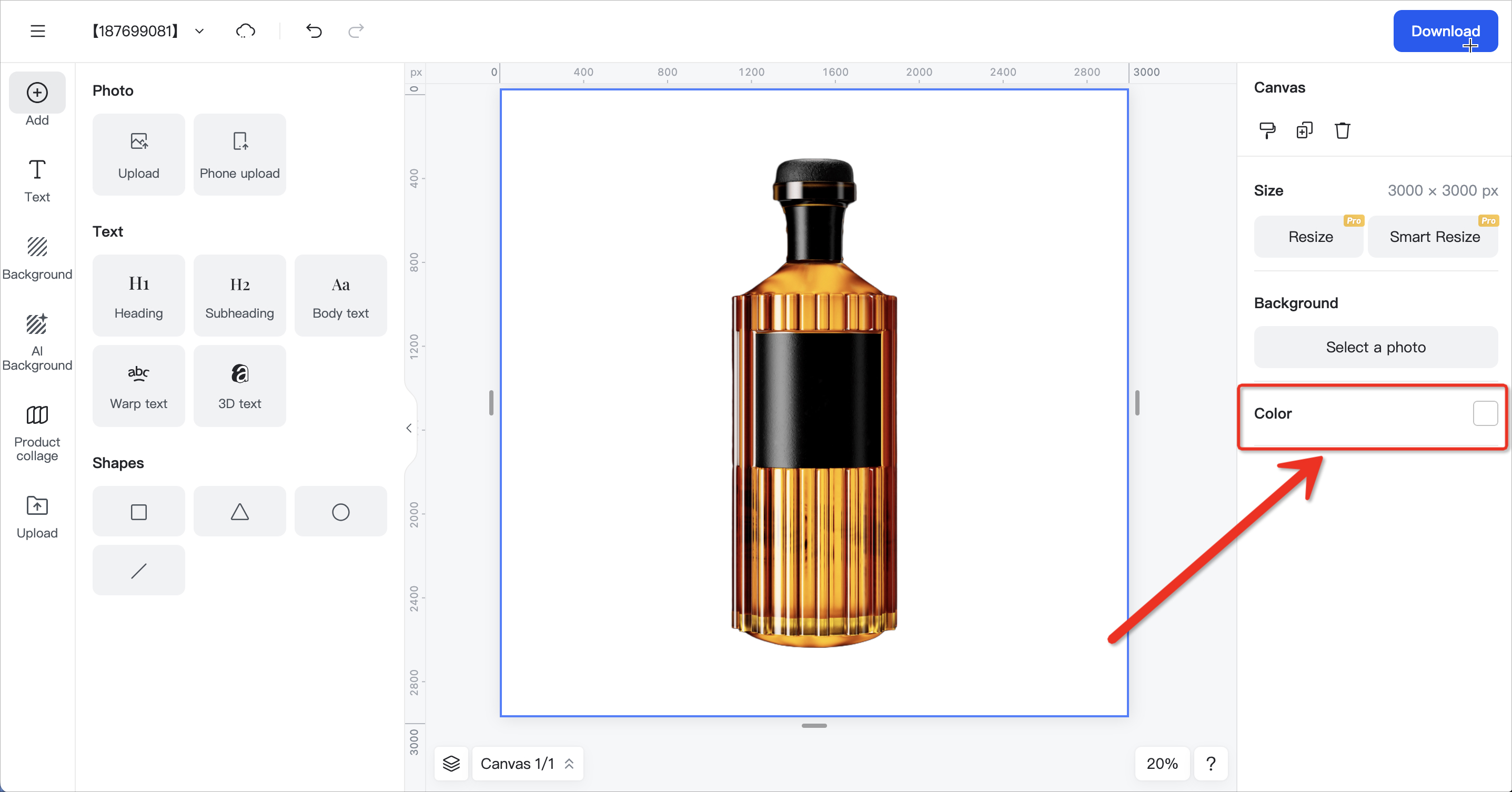 How to download a transparent image