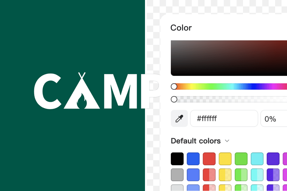 Change logo colors creatively after removing background