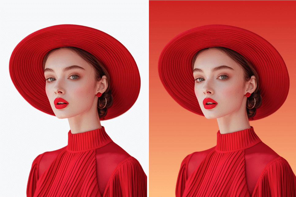 Add gradient background to enhance portraits, products, and more