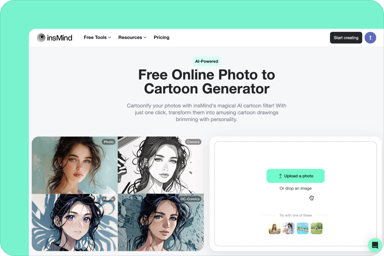 Access the AI Cartoon Generator