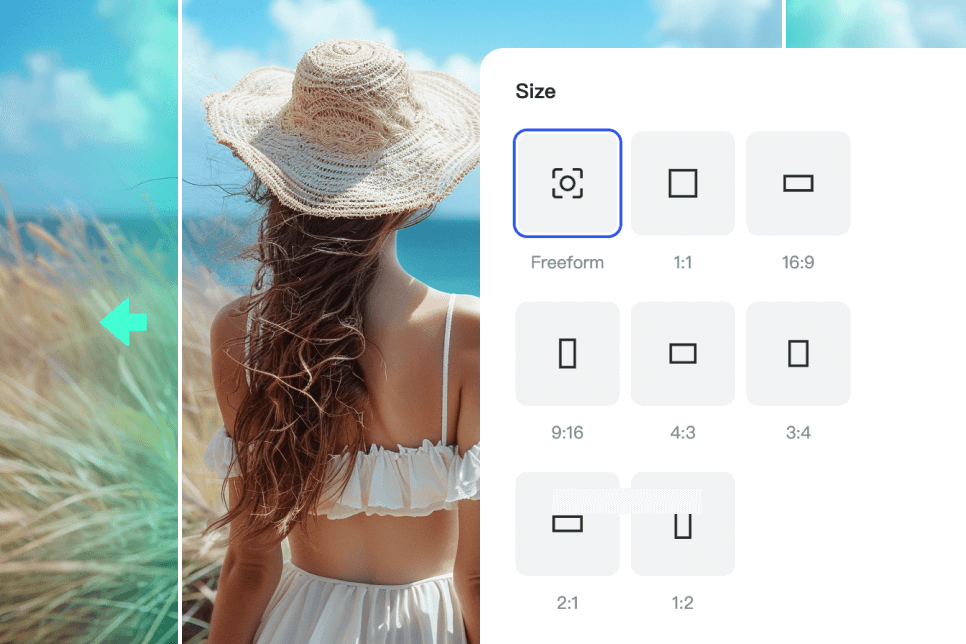 Uncrop photos in one click with smart image aspect ratios